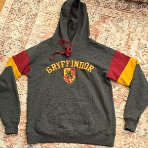Women's XS Gryffindor Charcoal Hoodie with Red and Yellow Accents
